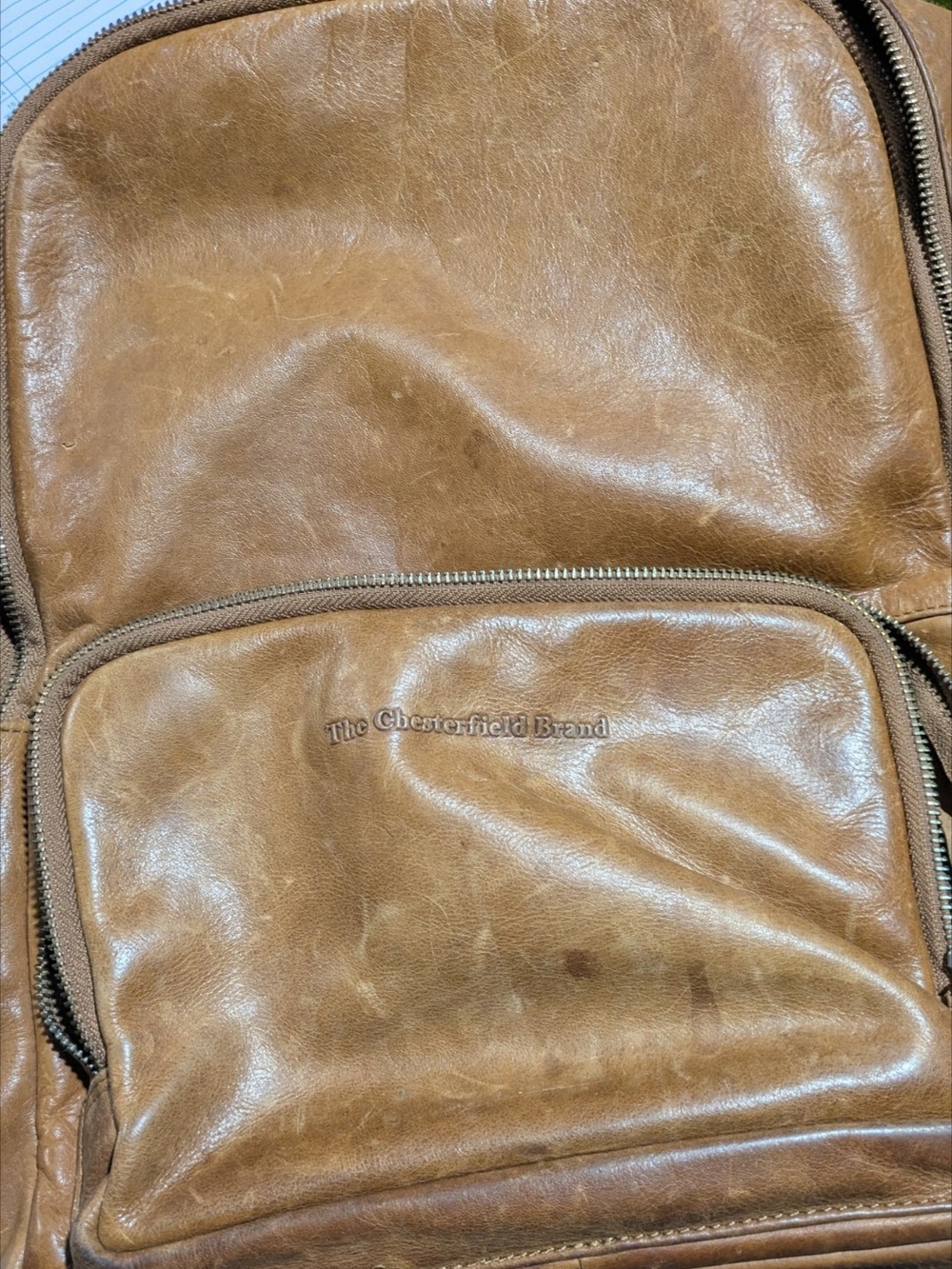 The Chesterfield Brand Brown Leather Backpack - Classic Chestnut